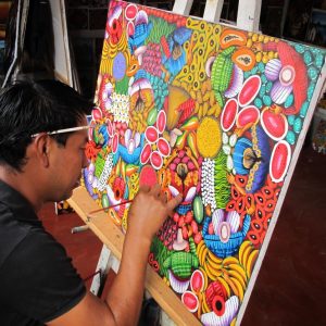 Pintor, Galerías de Arte, San Juan La Laguna, Lago de Atitlán.